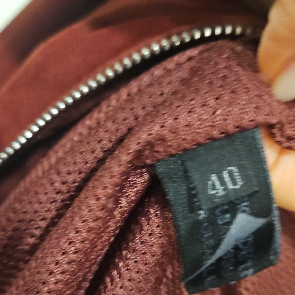 Prada Burgundy Suede Leather Jacket - Picture 7 of 9